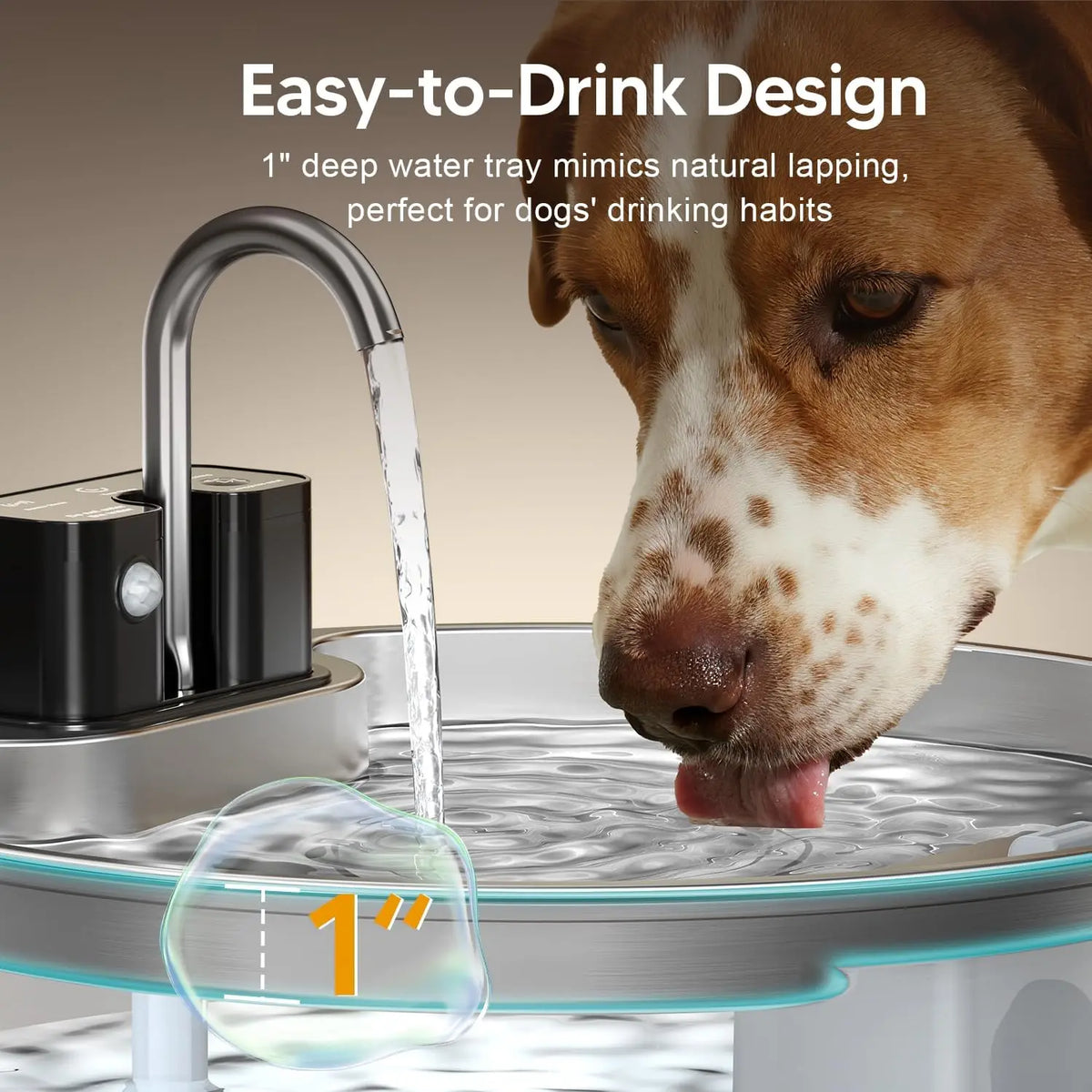 Premium Stainless Steel Wireless Pet Water Fountain